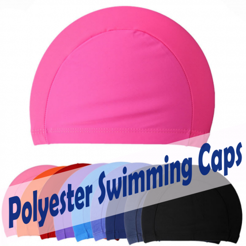 polyester swimming caps